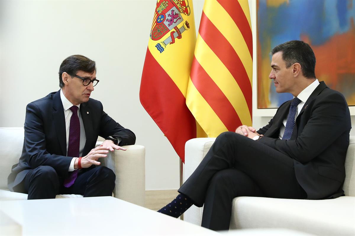 22/11/2024. Pedro Sánchez recibe a los presidente de Generalitat de Cataluña, la Junta de Castilla y León, la Ciudad Autónoma de Ceuta y la Ciudad ...
