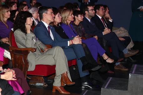 25/11/2024. Pedro Sánchez inaugura el acto del Día internacional para la eliminación de la violencia contra las mujeres. El presidente del G...