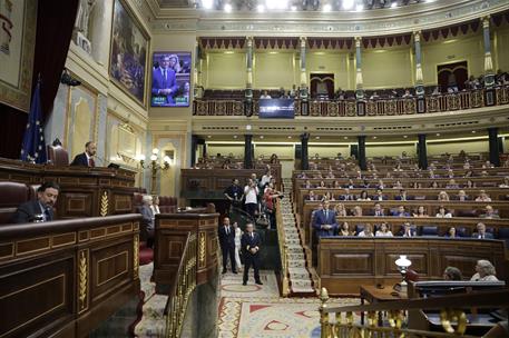 26/06/2024. Pedro S&#225;nchez asiste a la sesi&#243;n de control en el Congreso. El presidente del Gobierno, Pedro S&#225;nchez, durante su intervenci&#243;n e...