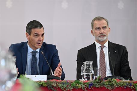 1/12/2025. Pedro Sánchez asiste a la Comisión Nacional para la conmemoración del V centenario del Consejo de Estado. El presidente del Gobie...