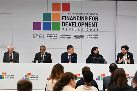 2/07/2025. Pedro S&#225;nchez interviene en la presentaci&#243;n de la iniciativa de acci&#243;n para la salud global. El presidente del Gobierno, Pedro S&#225;...