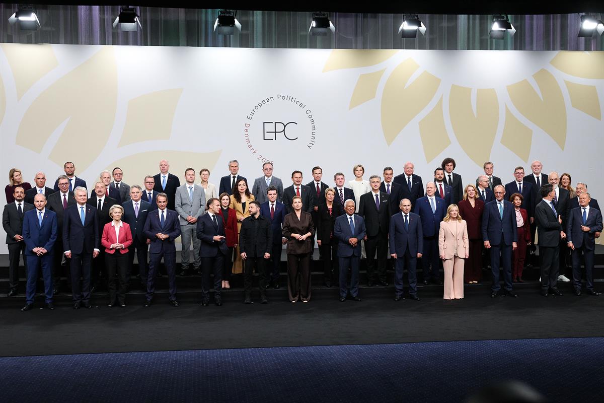 2/10/2025. Pedro Sánchez attends the seventh summit of the European Political Community. The President of the Government of Spain, Pedro Sán...