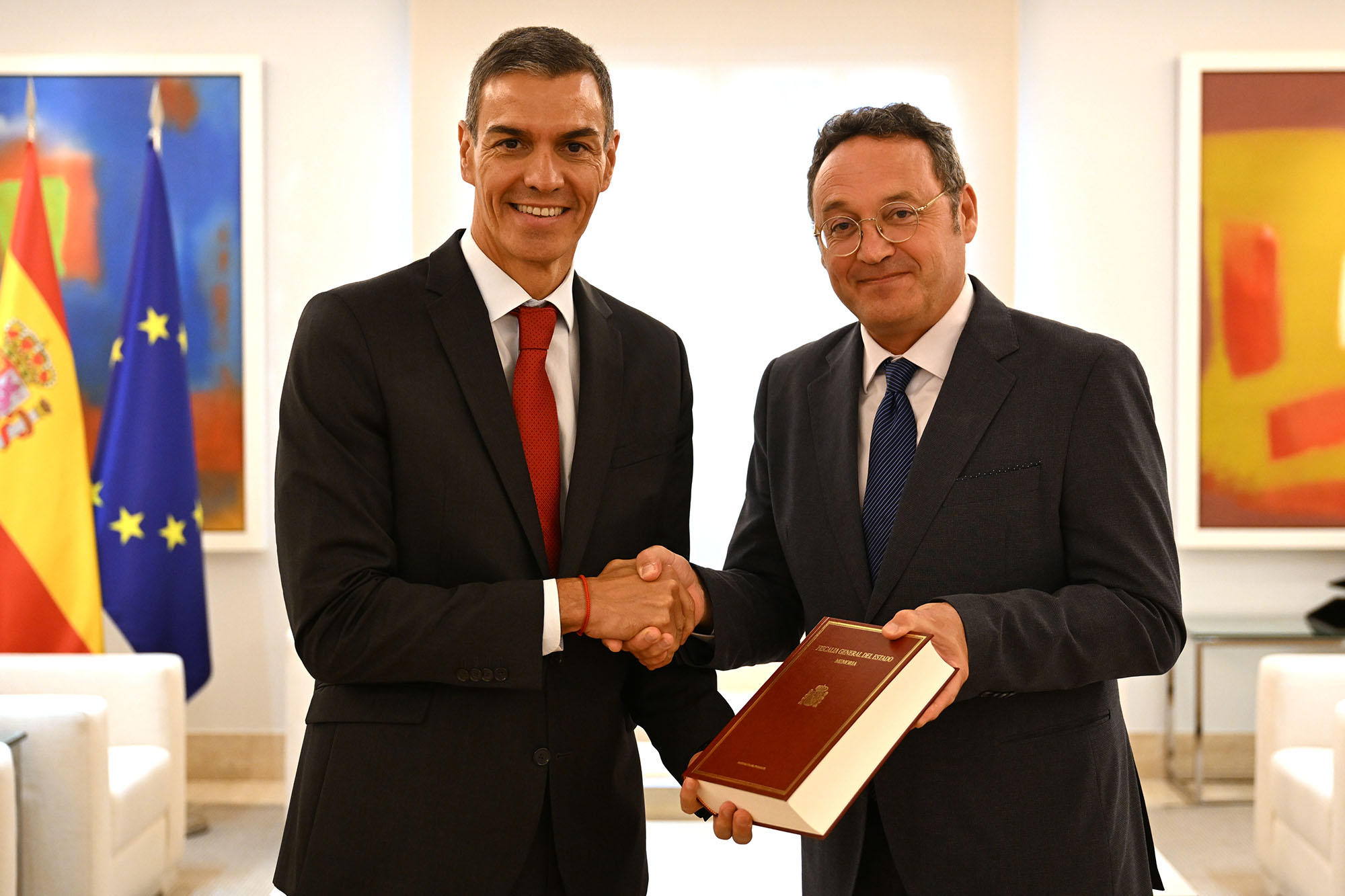 4/09/2025. El presidente del Gobierno recibe al fiscal general del Estado. El presidente del Gobierno recibe del fiscal general del Estado, ...