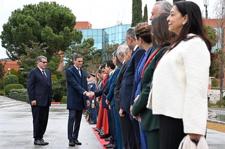 4/12/2025. XIII Reunión de Alto Nivel España-Marruecos. El presidente del Gobierno, Pedro Sánchez, y el primer ministro de Marruecos, Aziz A...