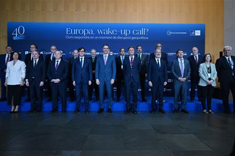 5/05/2025. Pedro S&#225;nchez inaugura la 40&#170; Reuni&#243;n Anual del Cercle d&#39;Economia. Foto de familia de la 40&#170; Reuni&#243;n Anual del Cercle d&#39;Economia.
