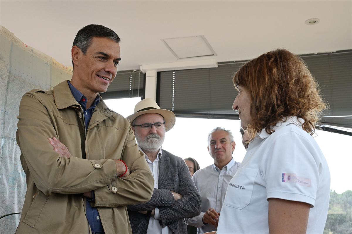 5/09/2025. Pedro Sánchez visita la base de la BRIF de Tabuyo del Monte (León). El presidente del Gobierno en la visita a la Base de la Briga...