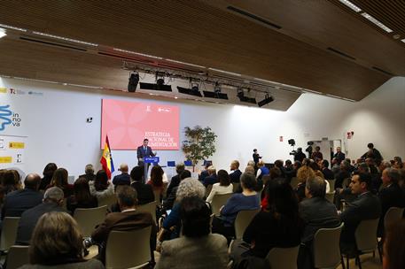 6/02/2025. Pedro Sánchez preside la presentación de la Estrategia Nacional de Alimentación. El presidente del Gobierno, Pedro Sánchez, inter...