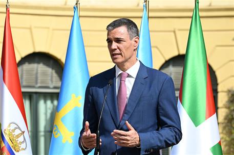 6/06/2025. Pedro S&#225;nchez preside la XXVIII Conferencia de Presidentes Auton&#243;micos. El presidente del Gobierno, Pedro S&#225;nchez, se dirige a lo...