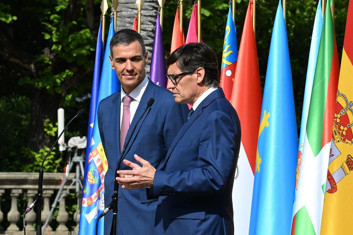 6/06/2025. Pedro Sánchez preside la XXVIII Conferencia de Presidentes Autonómicos. El president de la Generalitat, Salvador Illa, durante la...