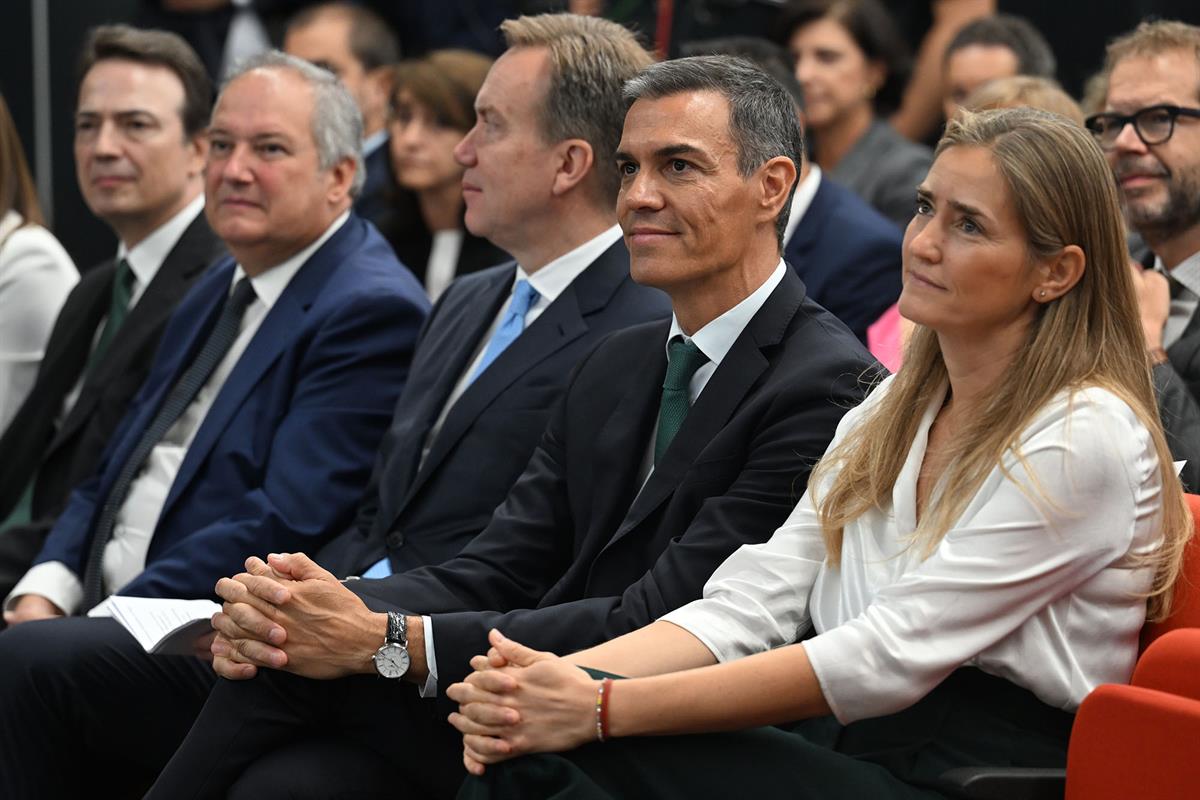 8/09/2025. Pedro Sánchez clausura el acto 'España, vanguardia de la industria verde'. Pedro Sánchez en la clausura del acto 'España, vanguar...