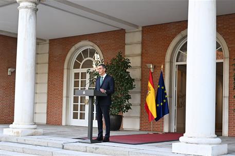 8/09/2025. Pedro Sánchez anuncia nuevas medidas contra el genocidio en Gaza. El presidente del Gobierno, Pedro Sánchez, durante el anuncio d...