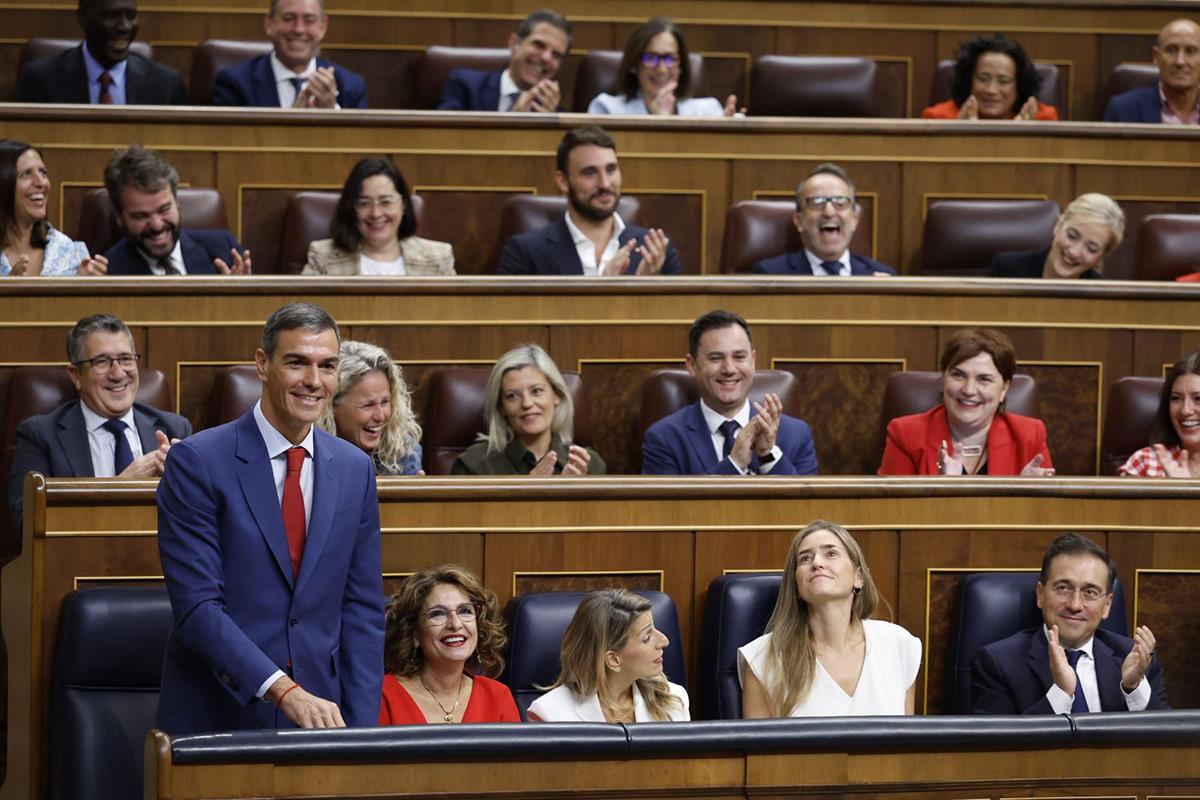 8/10/2025. Pedro Sánchez asiste a la sesión de control al Gobierno. El presidente del Gobierno, Pedro Sánchez, responde a las preguntas de l...