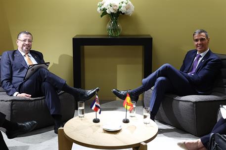 9/06/2025. Pedro S&#225;nchez asiste a la Conferencia de las Naciones Unidas sobre los Oc&#233;anos. El presidente del Gobierno, Pedro S&#225;nchez, y el p...