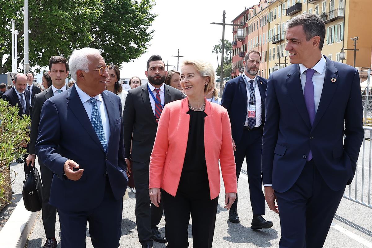 9/06/2025. Pedro Sánchez asiste a la Conferencia de las Naciones Unidas sobre los Océanos. El presidente del Consejo Europeo, António Costa,...