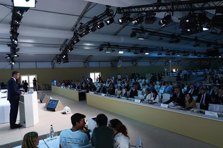 9/06/2025. Pedro Sánchez asiste a la Conferencia de las Naciones Unidas sobre los Océanos. El presidente del Gobierno, Pedro Sánchez, interv...