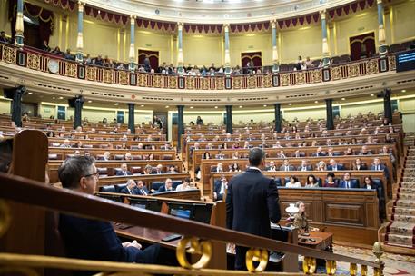 10/12/2025. Pedro Sánchez asiste a la sesión de control al Gobierno. El presidente del Gobierno, Pedro Sánchez, responde a las preguntas de ...
