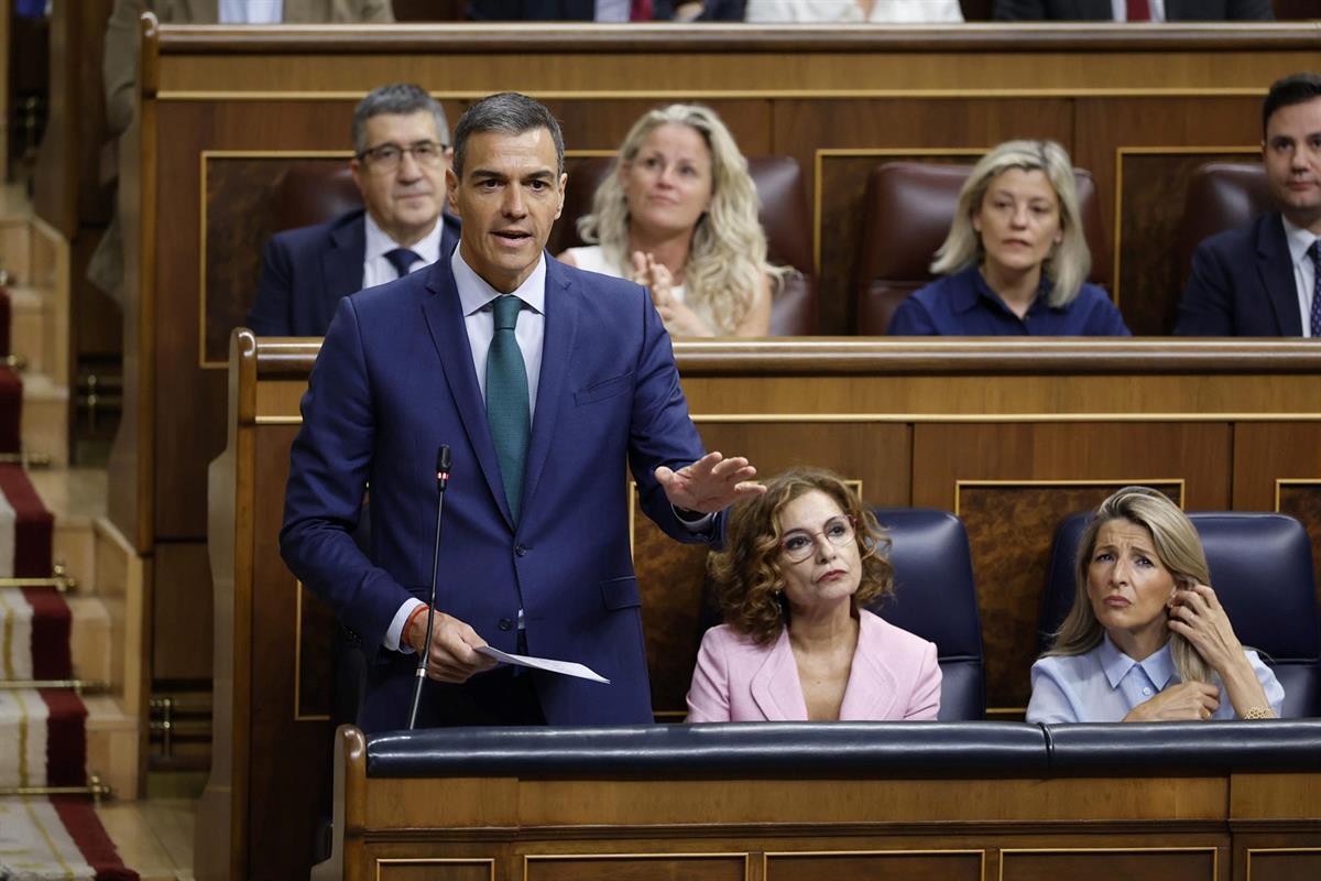 11/06/2025. Pedro Sánchez asiste a la sesión de control al Gobierno