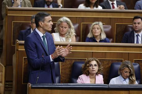 11/06/2025. Pedro S&#225;nchez asiste a la sesi&#243;n de control al Gobierno