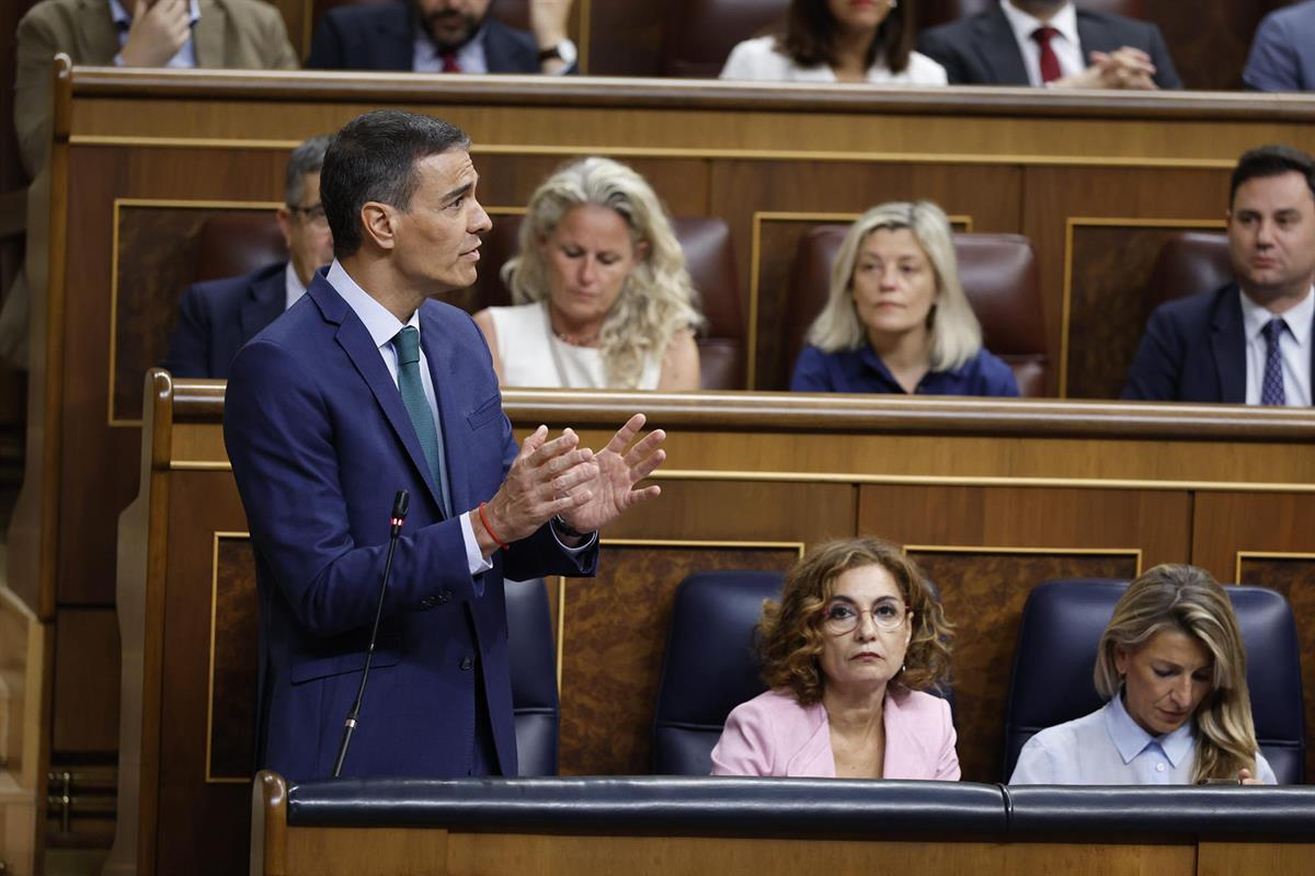 11/06/2025. Pedro Sánchez asiste a la sesión de control al Gobierno