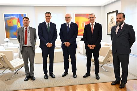 11/06/2025. Pedro Sánchez se reúne con el vicepresidente de Hitachi
