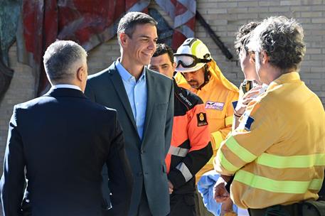 11/09/2025. Pedro Sánchez presenta el Plan de Formación ante Emergencias para centros escolares. El presidente del Gobierno, Pedro Sánchez, ...