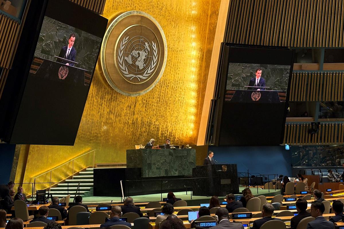 Imagen del artículo La Asamblea General de la ONU aprueba la resolución de España y Palestina sobre la catástrofe en Gaza