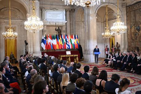 12/06/2025. 40º aniversario de la adhesión de España a las Comunidades Europeas. El presidente del Gobierno, Pedro Sánchez, interviene en el...