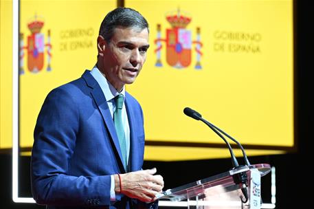 16/10/2025. Pedro Sánchez clausura el Encuentro Internacional de Seguridad de la Información. El presidente del Gobierno, Pedro Sánchez, dur...