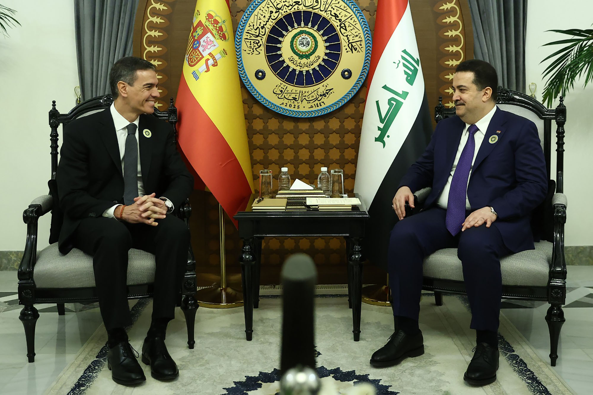 El presidente en el encuentro bilateral con el primer ministro de Irak