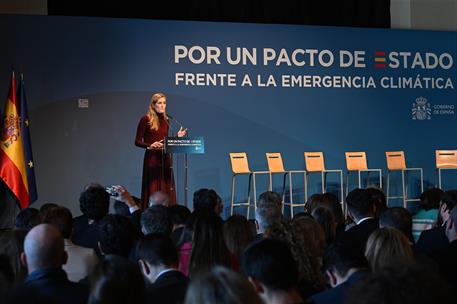 17/12/2025. Acto sobre el Pacto de Estado frente a la Emergencia Climática. La vicepresidenta tercera y ministra para la Transición Ecológic...