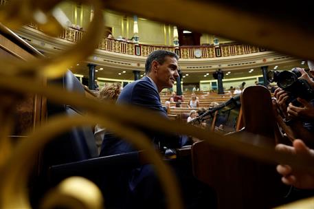 18/06/2025. Pedro Sánchez asiste a la sesión de control al Gobierno. El presidente del Gobierno, Pedro Sánchez, durante la sesión de control...