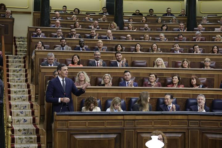 La Moncloa. 19/02/2025. Pedro Sánchez interviene en la sesión de control al  Gobierno [Galerías fotográficas/Presidente]