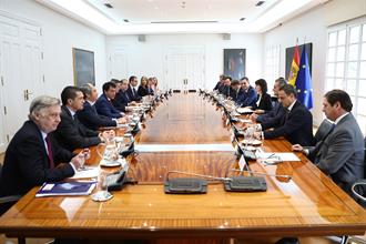 19/03/2025. The President of the Government of Spain meets with the American Business Council. The President of the Government of Spain, Ped...