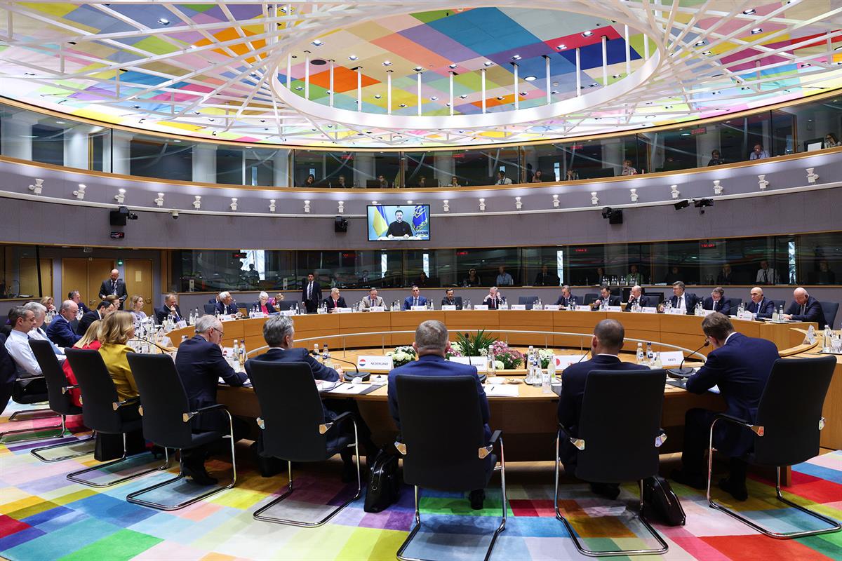 20/03/2025. Pedro Sánchez participa en el Consejo Europeo. Los líderes europeos durante la sesión de trabajo del Consejo Europeo.