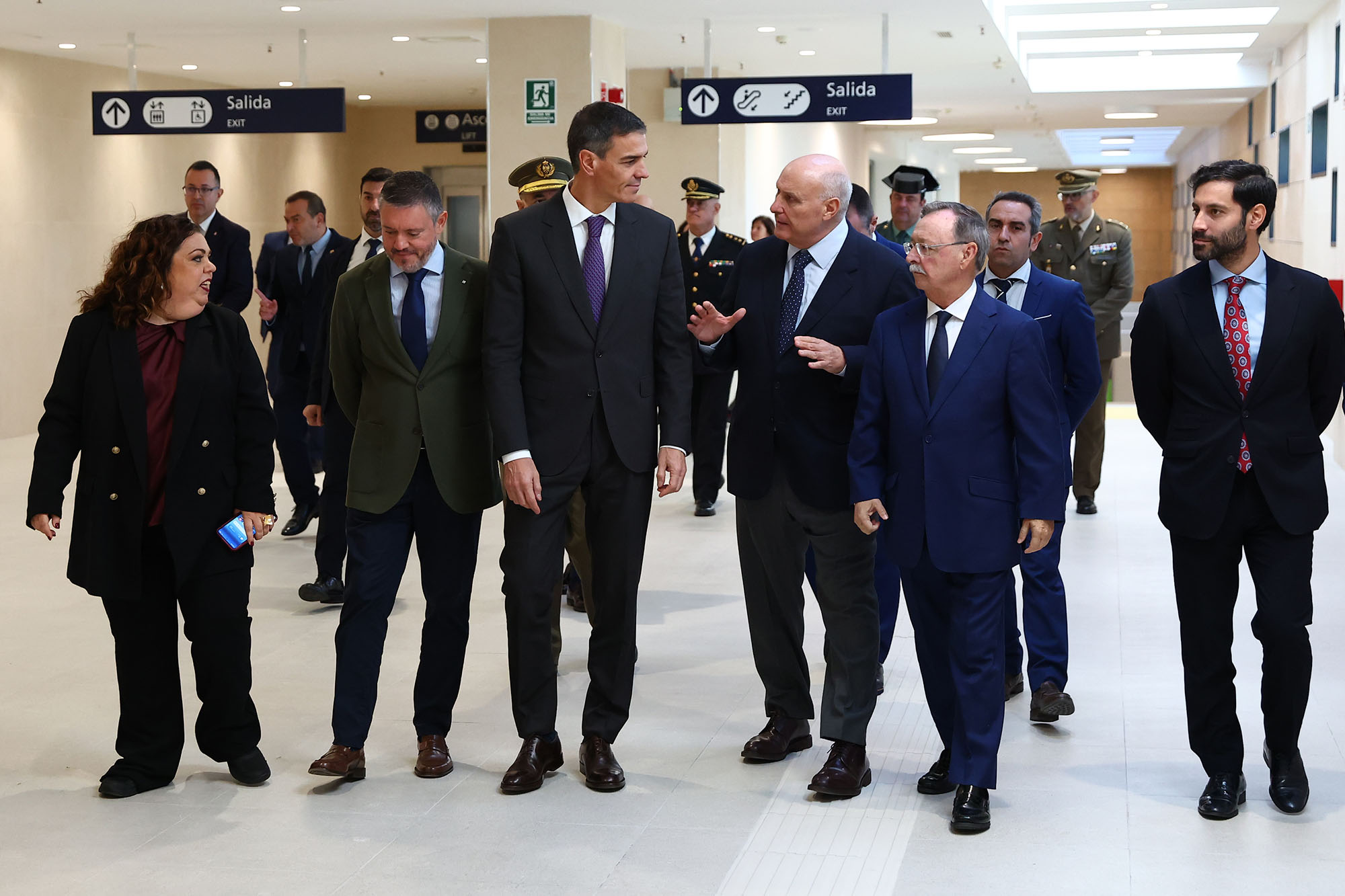 20/11/2025. Pedro Sánchez preside la presentación de la nueva terminal marítima de Ceuta. El presidente del Gobierno, Pedro Sánchez, durante...