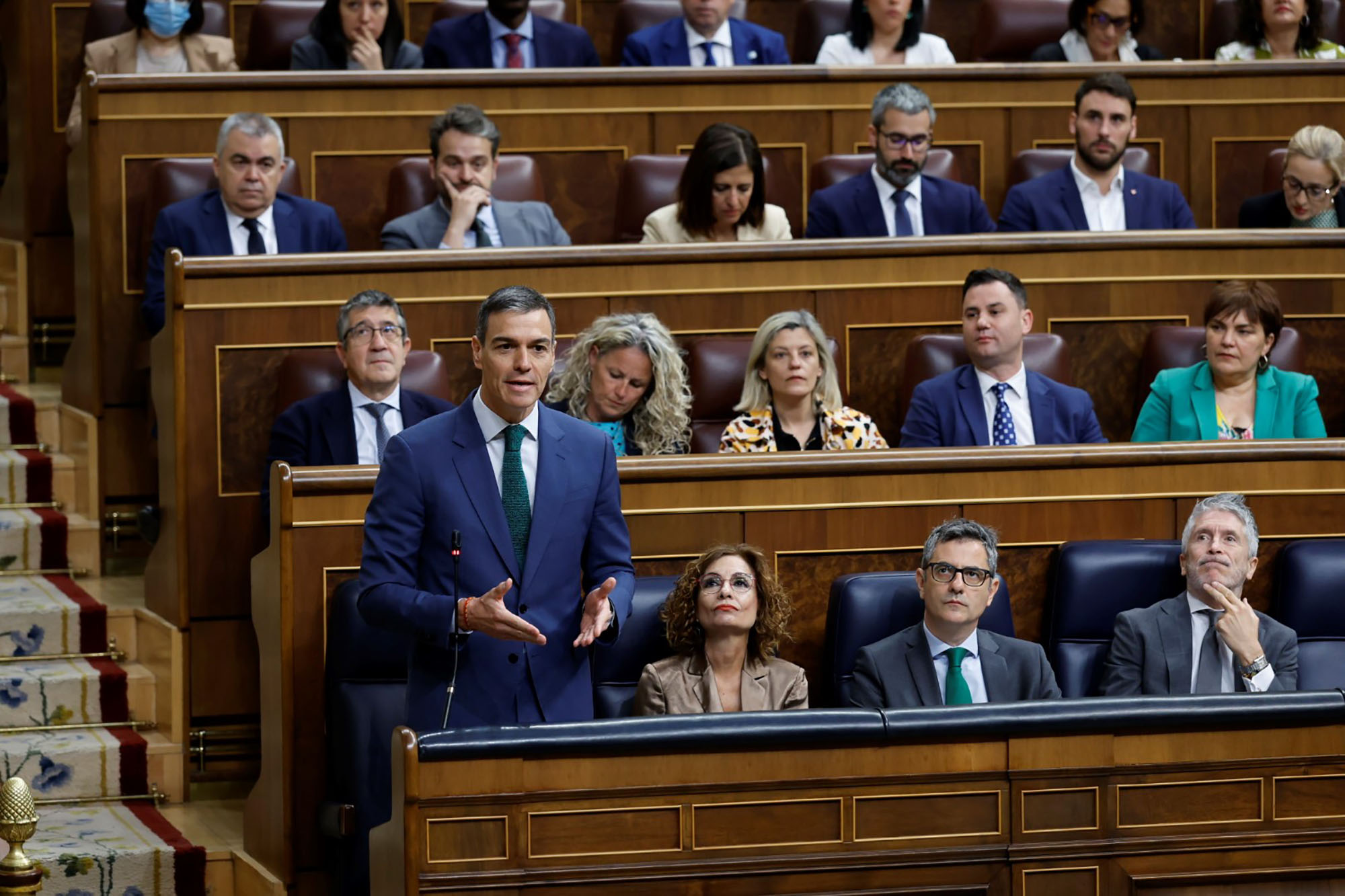 21/05/2025. edro Sánchez asiste a la sesión de control al Gobierno. El presidente del Gobierno, Pedro Sánchez, interviene en la sesión de co...