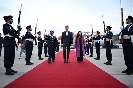 21/07/2025. Pedro S&#225;nchez viaja a Chile. El presidente del Gobierno, Pedro S&#225;nchez, a su llegada al aeropuerto de Santiago de Chile.
