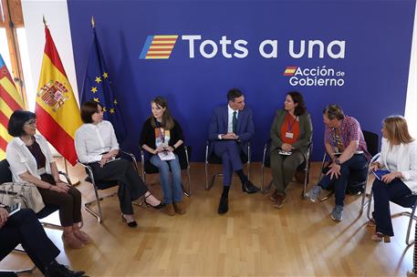 22/05/2025. El presidente del Gobierno se re&#250;ne con v&#237;ctimas de la DANA. El presidente del Gobierno, Pedro S&#225;nchez, durante el encuentro con...