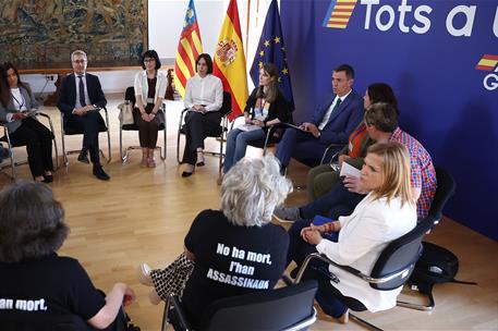 22/05/2025. El presidente del Gobierno se reúne con víctimas de la DANA. Encuentro del presidente del Gobierno, Pedro Sánchez, con las vícti...