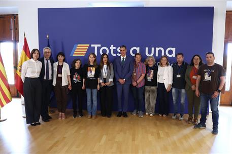 22/05/2025. Pedro S&#225;nchez se re&#250;ne con v&#237;ctimas de la DANA. El presidente del Gobierno, Pedro S&#225;nchez, junto a los representantes de las aso...