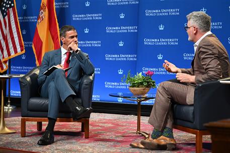 22/09/2025. Pedro Sánchez, en la Universidad de Columbia: "Las sociedades abiertas son el mejor antídoto contra el fanatismo". El jefe del E...
