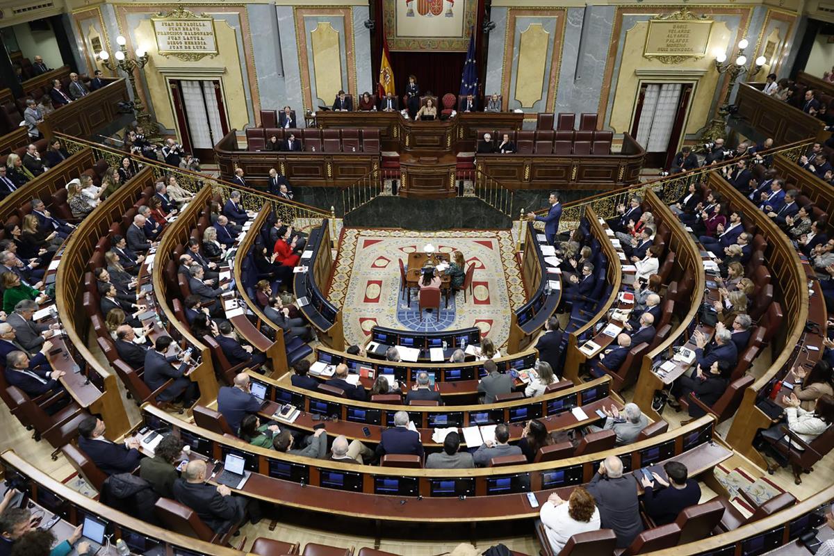 26/11/2025. Pedro Sánchez asiste a la sesión de control al Gobierno. El presidente del Gobierno, Pedro Sánchez, interviene en la sesión de control.