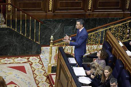 26/11/2025. Pedro Sánchez asiste a la sesión de control al Gobierno. El presidente del Gobierno, Pedro Sánchez, responde a las preguntas de ...
