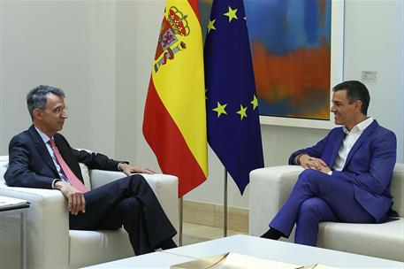 27/05/2025. El presidente del Gobierno se re&#250;ne con los directivos de InnoEnergy. El presidente del Gobierno, Pedro S&#225;nchez, durante el encu...