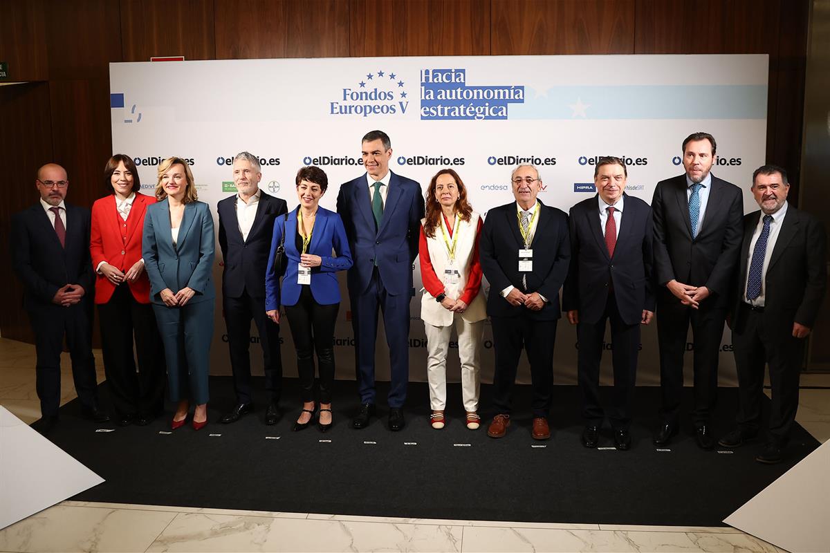 28/03/2025. Pedro Sánchez participa en el foro 'Fondos Europeos: Hacia la autonomía estratégica'. El presidente del Gobierno, Pedro Sánchez,...