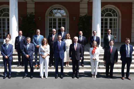 29/05/2025. Encuentro de Pedro Sánchez con representantes del Consejo Empresarial Alianza por Iberoamérica. El presidente del Gobierno, Pedr...