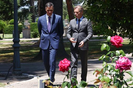 El presidente del Gobierno y el primer ministro de Eslovenia, en La Moncloa