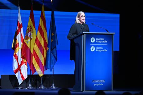29/09/2025. Pedro Sánchez clausura los Premios Vanguardia 2025. Caroline Darian, hija de Gisèle Pelicot, galardonada con el Premio Internacional.