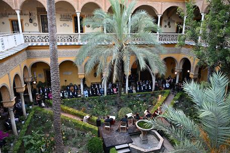 30/06/2025. Cena de gala. Los m&#250;sicos de la agrupaci&#243;n Accademia del Piacere durante el concierto ofrecido en la cena de recepci&#243;n organizad...