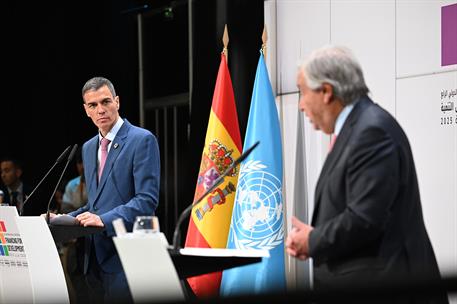 30/06/2025. Pedro S&#225;nchez inaugura la 4&#170; Conferencia sobre la Financiaci&#243;n para el Desarrollo. El presidente del Gobierno, Pedro S&#225;nchez, co...